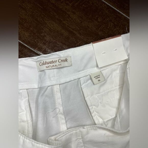 Coldwater Creek white Natural Fit bootcut pants Sz 16 - Picture 3 of 8